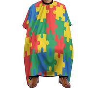 Mantella Taglio Autism Awareness Pattern Professionale Telo Da Barbiere Donna Uomo Mantellina Per Taglio Capelli Per Acconciature E Tagli Casa Regalo Divertente 140X168Cm