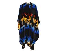 Mantella Taglio Blue And Red Flames Fire Professionale Mantella Parrucchiere Donna Uomo Telo Da Barbiere Per Parrucchieri Acconciature E Tagli 140X168Cm