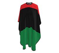 Mantella Taglio Capelli Afro American Flag Pan-African Flags Regolabile Grembiule Da Salone Unisex Mantello Da Barbiere Per Adulti Uomini Capelli