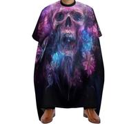 Mantella Taglio Capelli Colorful Butterfly Skulls Art, Professionale Haircut Grembiule poliestere Mantella Taglio Parrucchiere per Barbieri Uomini 140X168cm