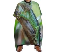 Mantella Taglio Capelli Green Bearded Dragon Lizards Climbing The Tree, Fashion Grembiule da Parrucchieres poliestere Mantella Parrucchiere per Styling Adulti 140X168cm