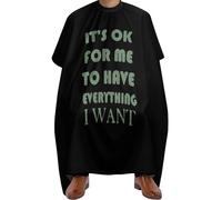 Mantella Taglio Capelli Ok For Me To Have Everything I Want Regolabile Mantelle Per Parrucchieres Poliestere Mantella Da Barbiere Per Styling Parrucchieres Adulti