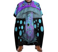 Mantella Taglio Capelli Trippy Eyes Magic Mushrooms, Fashion Haircut Grembiule Impermeabile Mantella Parrucchiere per Acconciatura Salon 140X168cm