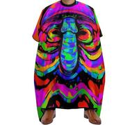 Mantella Taglio Capelli Trippy Mushroom Rainbow Tie Dye Art, leggera Taglios di Capelli da Mantello Fashion Mantella Parrucchiere per Adulti Styling 140X168cm