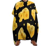 Mantella Taglio Cheese Holes Black Pattern Professionale Telo Da Barbiere Donna Uomo Mantellina Per Taglio Capelli Per Casa Parrucchieri Acconciature E Tagli 140X168Cm