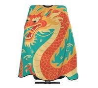 Mantella Taglio Chinese Dragons Art Professionale Mantella Parrucchiere Antistatico Mantello Professionale Per Regalo Divertente Acconciature E Tagli 140X168Cm