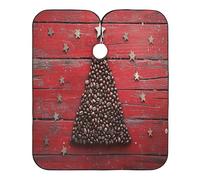 Mantella Taglio Christmas Coffee Tree Salone Mantella Parrucchiere Donna Uomo Mantello Professionale Per Regalo Divertente Parrucchieri Acconciature E Tagli 140X168Cm