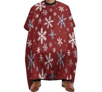 Mantella Taglio Christmas Snowflake Winter Professionale Mantellina Per Taglio Capelli Impermeabile Mantella Parrucchiere Per Regalo Divertente Casa Parrucchieri 140X168Cm