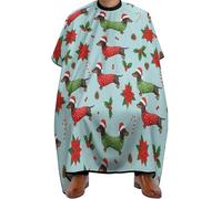 Mantella Taglio Christmas Sweaters Cute Dachshunds Leggera Mantella Parrucchiere Impermeabile Grembiule Da Parrucchiere Per Regalo Divertente Casa 140X168Cm