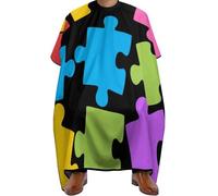 Mantella Taglio Colorful Autism Awareness Pattern Salone Mantello Professionale Antistatico Mantella Parrucchiere Per Regalo Divertente Casa Parrucchieri 140X168Cm
