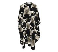 Mantella Taglio Cool Bearded Dragon Lizards Animal White Professionale Mantellina Per Taglio Capelli Salone Telo Da Barbiere Per Parrucchieri Casa 140X168Cm