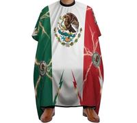 Mantella Taglio Cool Light-Ning Eagle Mexico Flag Art Donna Uomo Mantellina Per Taglio Capelli Professionale Mantello Professionale Per Casa Parrucchieri 140X168Cm