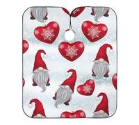 Mantella Taglio Cute Christmas Gnomes Grey Impermeabile Mantella Parrucchiere Antistatico Telo Da Barbiere Per Casa Parrucchieri Regalo Divertente 140X168Cm