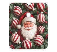 Mantella Taglio Cute Santa Claus Impermeabile Mantella Parrucchiere Professionale Mantellina Per Taglio Capelli Per Casa Acconciature E Tagli Regalo Divertente 140X168Cm