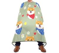 Mantella Taglio Cute Shiba Inu Dogs Professionale Mantello Professionale Salone Grembiule Da Parrucchiere Per Acconciature E Tagli Casa Parrucchieri 140X168Cm
