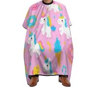 Mantella Taglio Cute Unicorns Kawaii Leggera Mantella Parrucchiere Salone Mantello Professionale Per Acconciature E Tagli Regalo Divertente Parrucchieri 140X168Cm