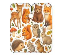 Mantella Taglio Cute Wood Land Animals Deer Salone Telo Da Barbiere Antistatico Mantello Professionale Per Casa Regalo Divertente Parrucchieri 140X168Cm