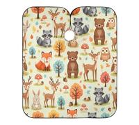 Mantella Taglio Cute Wood Land Animals Foxes Leggera Mantellina Per Taglio Capelli Donna Uomo Mantello Professionale Per Acconciature E Tagli Regalo Divertente Parrucchieri 140X168Cm
