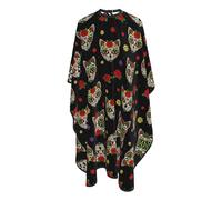 Mantella Taglio Day Of The Dead Kitten Cat Sugar Skull Donna Uomo Mantella Parrucchiere Professionale Grembiule Da Parrucchiere Per Regalo Divertente Casa 140X168Cm