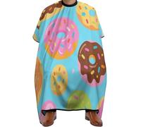 Mantella Taglio Delicious Doughnuts Antistatico Mantellina Per Taglio Capelli Leggera Grembiule Da Parrucchiere Per Parrucchieri Regalo Divertente Acconciature E Tagli 140X168Cm