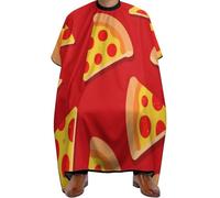 Mantella Taglio Delicious Pizza Impermeabile Mantella Parrucchiere Antistatico Telo Da Barbiere Per Casa Acconciature E Tagli Parrucchieri 140X168Cm