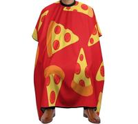 Mantella Taglio Delicious Pizza Impermeabile Mantellina Per Taglio Capelli Donna Uomo Telo Da Barbiere Per Regalo Divertente Parrucchieri Acconciature E Tagli 140X168Cm