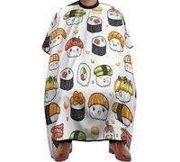 Mantella Taglio Delicious Sushi Donna Uomo Mantellina Per Taglio Capelli Professionale Telo Da Barbiere Per Regalo Divertente Casa Parrucchieri 140X168Cm