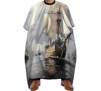 Mantella Taglio Dutch Ships Sailing Leggera Mantellina Per Taglio Capelli Donna Uomo Telo Da Barbiere Per Regalo Divertente Casa 140X168Cm