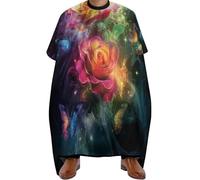 Mantella Taglio Enchanted Roses And Butterflies Donna Uomo Mantella Parrucchiere Antistatico Grembiule Da Parrucchiere Per Acconciature E Tagli Casa 140X168Cm