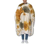 Mantella Taglio Fall Leaves Pumpkins And Flowers Leggera Telo Da Barbiere Salone Mantello Professionale Per Regalo Divertente Casa Parrucchieri 140X168Cm