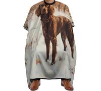 Mantella Taglio Field Spaniel In The Winter Landscape Impermeabile Mantellina Per Taglio Capelli Donna Uomo Mantello Professionale Per Casa Regalo Divertente 140X168Cm