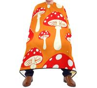 Mantella Taglio Fly Agaric Mushrooms Antistatico Telo Da Barbiere Impermeabile Mantello Professionale Per Casa Acconciature E Tagli Regalo Divertente 140X168Cm