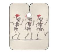 Mantella Taglio Funny Christmas Skeletons Leggera Mantella Parrucchiere Impermeabile Telo Da Barbiere Per Acconciature E Tagli Parrucchieri Regalo Divertente 140X168Cm