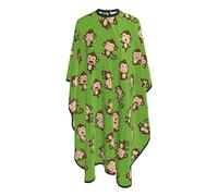 Mantella Taglio Green Clever Monkey Professionale Mantello Professionale Salone Mantellina Per Taglio Capelli Per Parrucchieri Acconciature E Tagli 140X168Cm