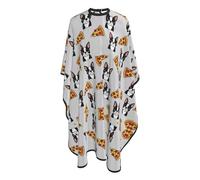 Mantella Taglio Grey Bostons Terrier Dog Pizza Leggera Grembiule Da Parrucchiere Donna Uomo Mantello Professionale Per Parrucchieri Casa 140X168Cm
