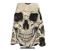 Mantella Taglio Halloween Goth Skulls Art Impermeabile Mantella Parrucchiere Donna Uomo Mantellina Per Taglio Capelli Per Regalo Divertente Acconciature E Tagli 140X168Cm