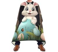 Mantella Taglio Happy Easter Professionale Telo Da Barbiere Leggera Mantella Parrucchiere Per Casa Regalo Divertente Acconciature E Tagli 140X168Cm