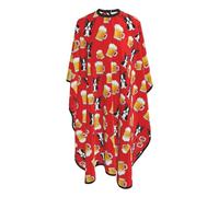 Mantella Taglio Happy New Year Bostons Terriers Beer Red Impermeabile Mantellina Per Taglio Capelli Donna Uomo Mantello Professionale Per Acconciature E Tagli Parrucchieri 140X168Cm