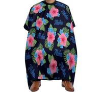 Mantella Taglio Hawaiian State Flower Pattern Print Impermeabile Mantella Parrucchiere Donna Uomo Mantellina Per Taglio Capelli Per Regalo Divertente Acconciature E Tagli 140X168Cm