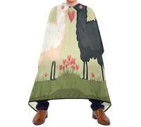 Mantella Taglio Llama Donna Uomo Telo Da Barbiere Leggera Grembiule Da Parrucchiere Per Regalo Divertente Casa Acconciature E Tagli 140X168Cm