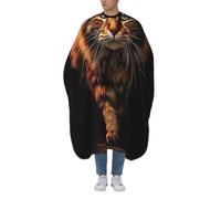 Mantella Taglio Magnificent Cat Walking Forward Leggera Telo Da Barbiere Impermeabile Grembiule Da Parrucchiere Per Acconciature E Tagli Regalo Divertente Parrucchieri 140X168Cm
