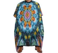 Mantella Taglio Mandala Tie Dye Art Antistatico Telo Da Barbiere Salone Mantello Professionale Per Acconciature E Tagli Casa Parrucchieri 140X168Cm
