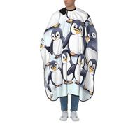 Mantella Taglio Many Cute Baby Penguins Sketch Impermeabile Mantello Professionale Professionale Telo Da Barbiere Per Regalo Divertente Parrucchieri 140X168Cm