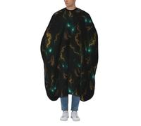 Mantella Taglio Mystical Fierce Wolf And Light-Ning Leggera Grembiule Da Parrucchiere Impermeabile Mantellina Per Taglio Capelli Per Parrucchieri Casa 140X168Cm