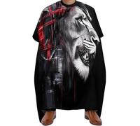 Mantella Taglio Parrucchiere Abstract Lion Head, Impermeabile Grembiule da Parrucchieres Unisex Mantella Barbiere per Adulti Styling 140X168cm