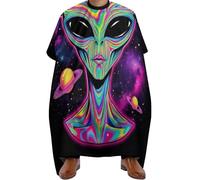 Mantella Taglio Parrucchiere Alien and UFO Space Universe Art, Professionale Mantelle per Parrucchieres Unisex Mantella Parrucchiere per Styling Parrucchieres 140X168cm