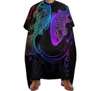 Mantella Taglio Parrucchiere Constellation Zodiac Sign Pisces, Professionale Haircut Grembiule poliestere Mantella Taglio Capelli per Uomini Acconciatura 140X168cm