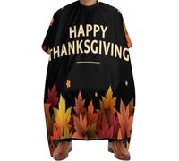 Mantella Taglio Parrucchiere Happy Thanksgiving Fall Red Maple, Impermeabile Mantelle per Parrucchieres Antistatico Mantella Barbiere per Styling Parrucchieres 140X168cm