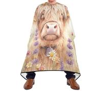Mantella Taglio Parrucchiere Lavender Highland Cow Impermeabile Grembiule Da Parrucchieres Fashion Mantella Parrucchiere Per Salon Donne Barbieri