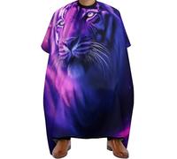 Mantella Taglio Parrucchiere Purple Space Tiger Colorful, Unisex Grembiule da Barbieres Professionale Mantello da Barbiere per Capelli Donne 140X168cm